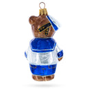 Bear the Sailor Glass Christmas Ornament