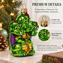 Mythical Multi Head Dragon Folk Tale Character Glass Christmas Ornament