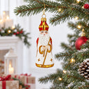 St. Nicholas Santa Glass Christmas Ornament Figurine