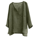 Chinese Style V-neck Men's Long-sleeved Shirt