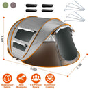 5-8 Person Pop Up Tent Automatic Setup Camping Tent Waterproof InstantÊSetup Tent with 4 Mosquito Net Windows Carrying Bag for Hiking Climbing Adventu