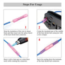 125Pcs Heat Shrink Butt Connector Solder Seal Wire Connector Electrical Terminals Kit Waterproof Insulated Copper