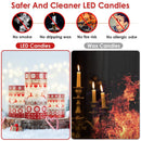 3Pack Christmas Flameless LED Candles Deer Flickering Candle Lights Pillar Candles with 3 Lighting Modes Timer Remote Control