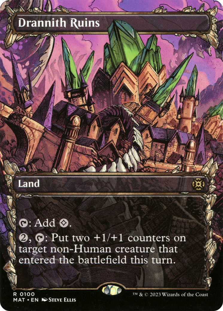 Drannith Ruins (MAT-100) - March of the Machine: The Aftermath: (Showcase) (Borderless) Foil