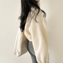 Women's Thermal Faux Fur Zip Cardigan