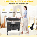 Portable Adjustable Height Newborn Nursery Organizer with