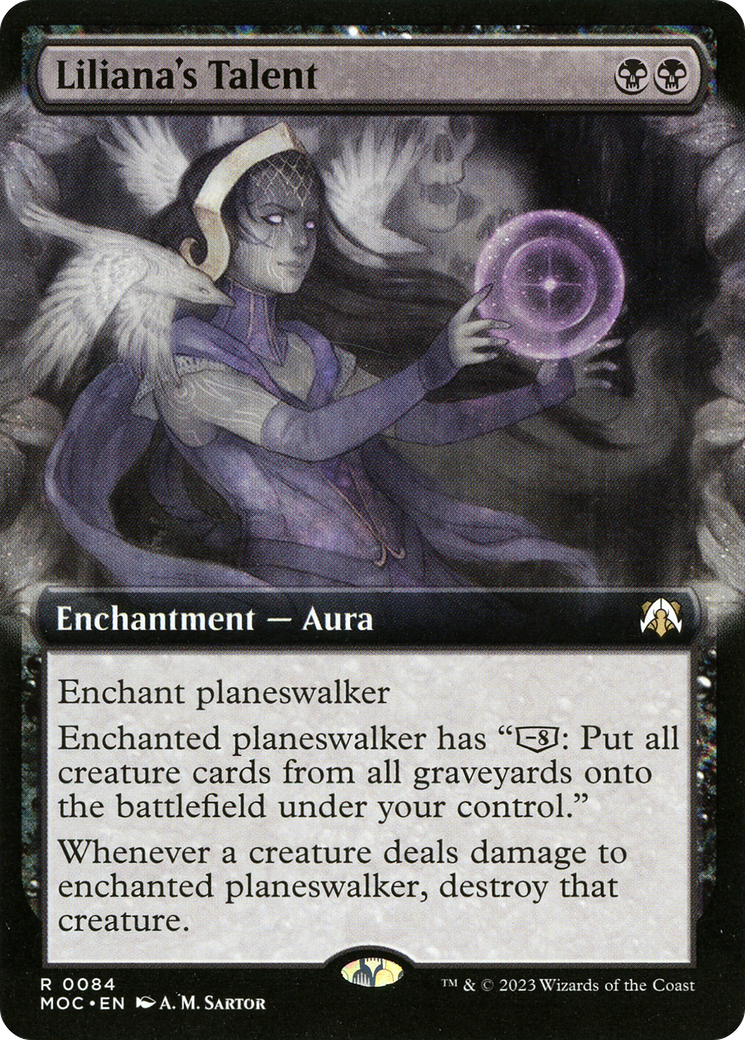 Liliana's Talent (MOC-084) - March of the Machine Commander: (Extended Art) Foil
