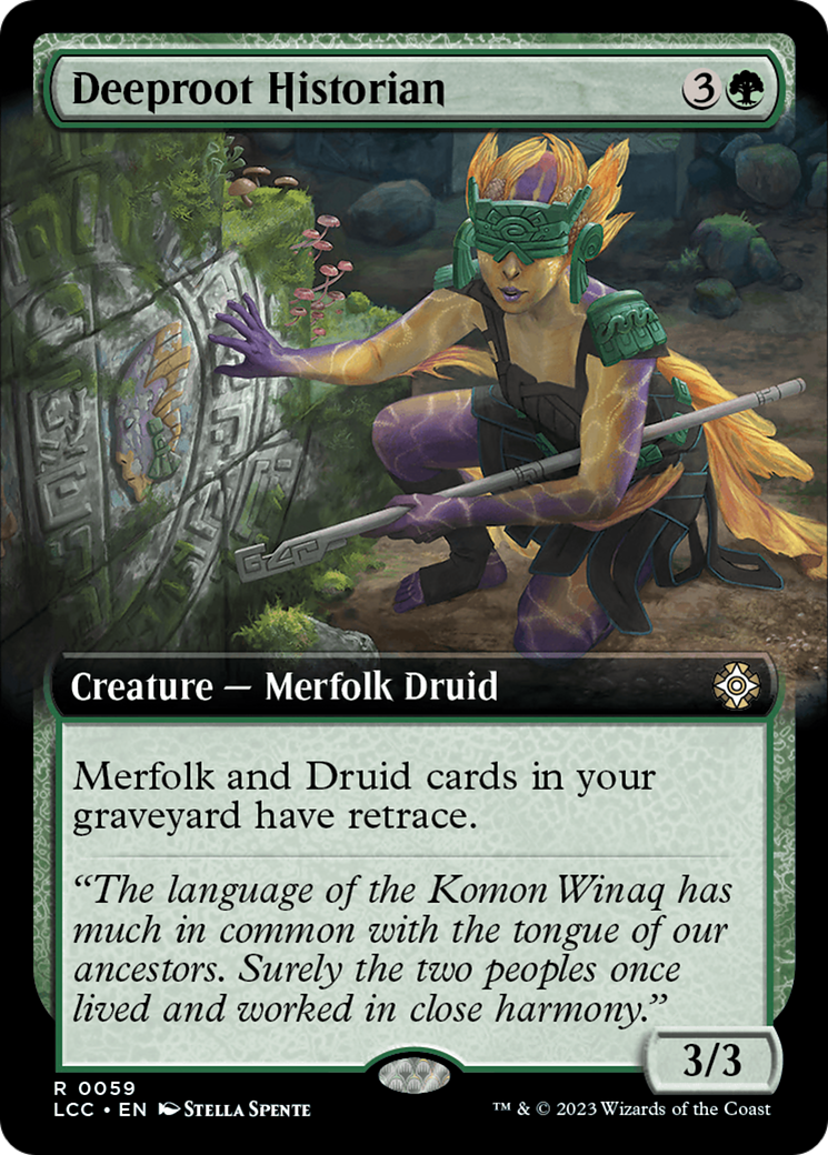 Deeproot Historian (LCC-059) - The Lost Caverns of Ixalan Commander: (Extended Art)