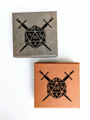 D20 Swords - Vegan Leather Dice Box