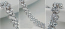 White Gold Plated Multi-Diamond Bracelet