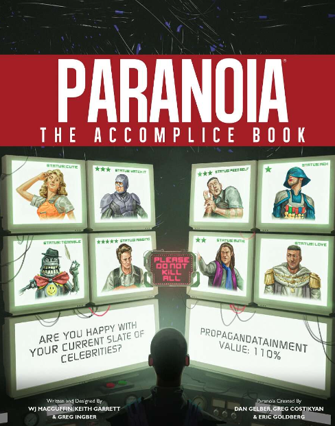 Paranoia RPG: The Accomplice Book