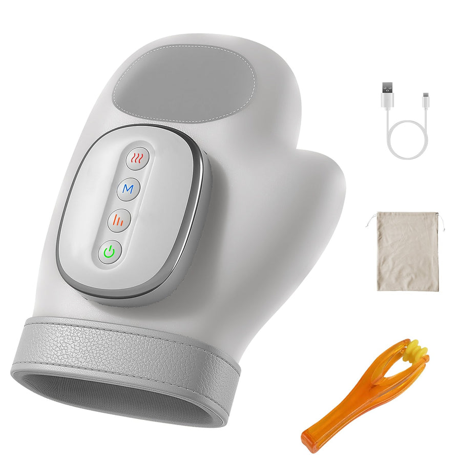 Hand Massager With Heat Compression Cordless Hand Massager for Arthritis Carpal Tunnel with 3 Modes 3 Heat Levels 5 Intensity Levels Disposable Gloves