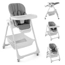 Convertible Infant Dining Chair with 5 Backrest and 3 Footrest Positions
