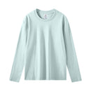 Cotton Long Sleeve Loose Pure White Casual Top