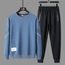 Men's Round Neck Sweater Pants Outfit