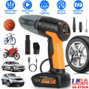4 In 1 Cordless Car Vacuum Cleaner and Tire Inflator with LED Light Digital Display Tire Pressure Gauge 150PSI Rechargeable Air Compressor Pump Essent