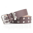Women's Casual Star Double Row Air Hole Belt