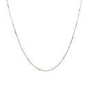 14k White Gold Classic Box Chain 0.6mm