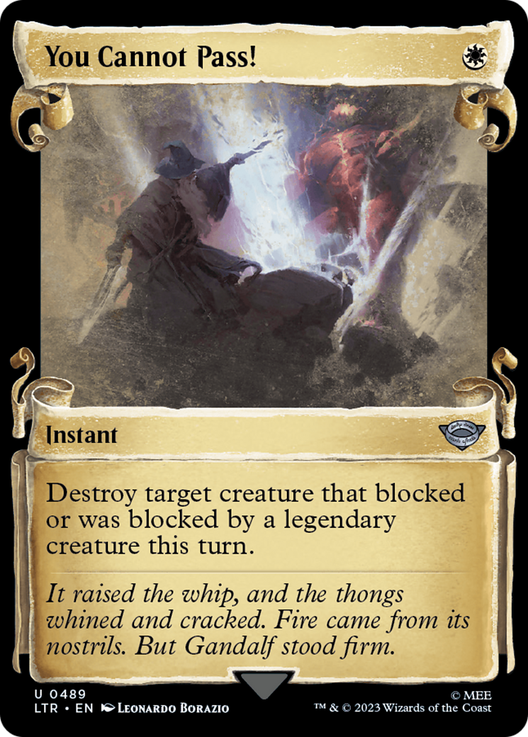 You Cannot Pass! (LTR-489) - The Lord of the Rings: Tales of Middle-earth: (Showcase) Foil