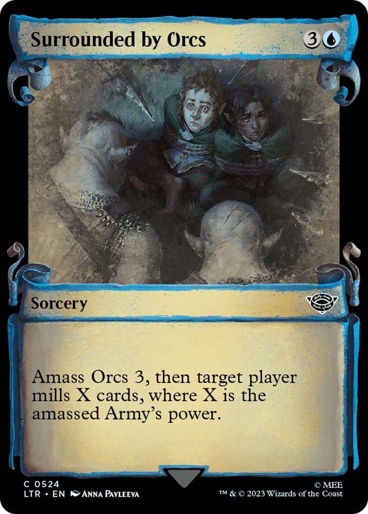 Surrounded by Orcs (LTR-524) - The Lord of the Rings: Tales of Middle-earth: (Showcase) Foil