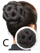High Temp Silk Hair Bun Flower Ball Head Costume Plate