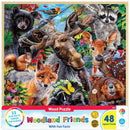 Wood Fun Facts - Woodland Friends 48 Piece Wood Jigsaw Puzzle