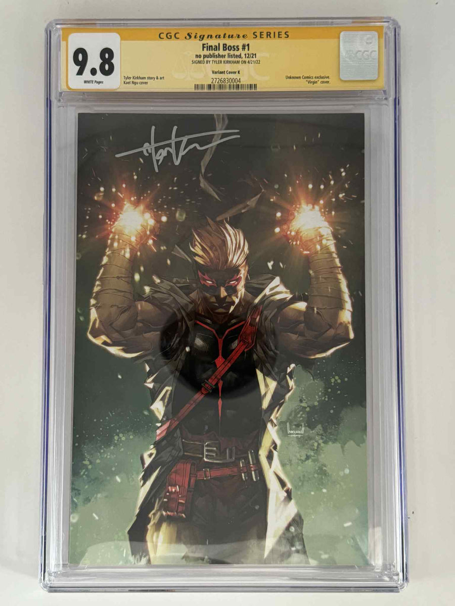 [Signed by Tyler Kirkham] Final Boss #1 CGC 9.8 Yellow Label Kael Ngu Exclusive Virgin Var