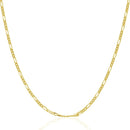 14k Yellow Gold Solid Figaro Chain 1.9mm