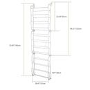 36 Pairs Over-The-Door Shoe Rack 12 Layers Wall Hanging Closet Shoe Organizer Storage Stand