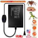 Electric Reptile Heating Pad With 32-122¡F Temperature Adjustment IPX7 Waterproof Timer Setting Under Tank Heating Mat for Lizards Turtles Snake Spide