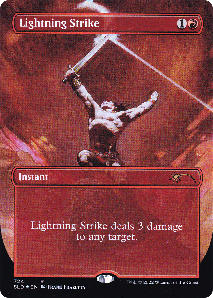 Lightning Strike (SLD-724) - Secret Lair Drop (Borderless) Foil