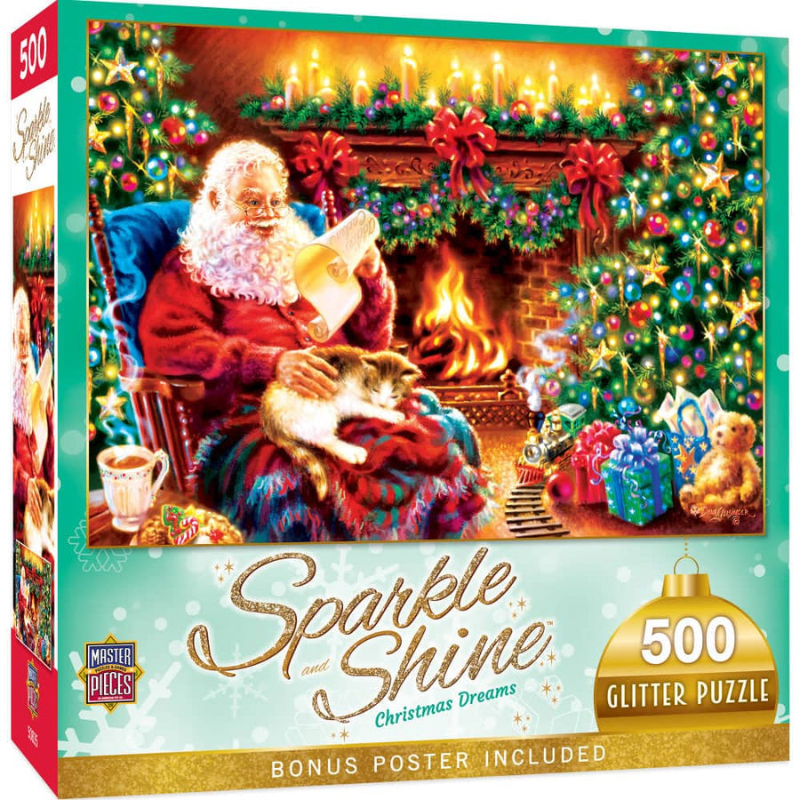 Sparkle & Shine - Christmas Dreams 500 Piece Glitter Jigsaw Puzzle