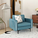 Modern Accent Armchair with Side Storage Pocket