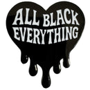 All Black Everything Heart Enamel Pin