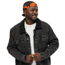 Black and Orange Spooky Paint Splatter Graffiti Rave Bandana
