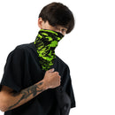 Black Lime Bolt Glitch Rave Bandana