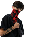 Red and Black Slime Oil Spill Rave Bandana