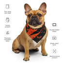 Black and Orange Spooky Paint Splatter Graffiti Rave Bandana
