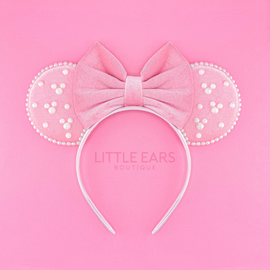 All Pink Pearls Mickey Ears