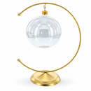Crescent Moon Gold Metal Ornament Display Stand 8.8 Inches