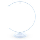 Crescent Moon White Painted Metal Ornament Display Stand 8.8 Inches (Poland)