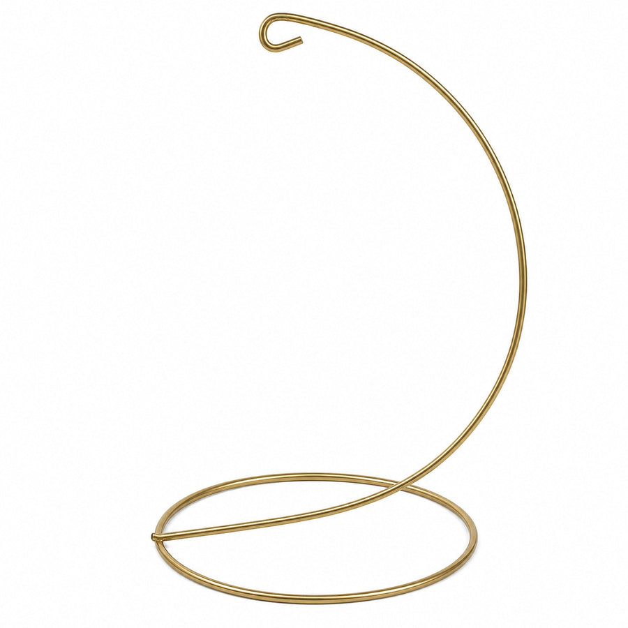 Open Frame Gold Metal Ornament Display Stand 9.2 Inches