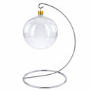 Open Frame Silver Metal Ornament Display Stand 9.2 Inches