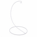 Open Frame White Painted Metal Ornament Display Stand 9.2 Inches
