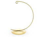Solid Round Base Gold Metal Ornament Display Stand 7.8 Inches (Poland)