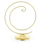 Art Deco Swirl Gold Metal Ornament Display Stand 10 Inches (Poland)