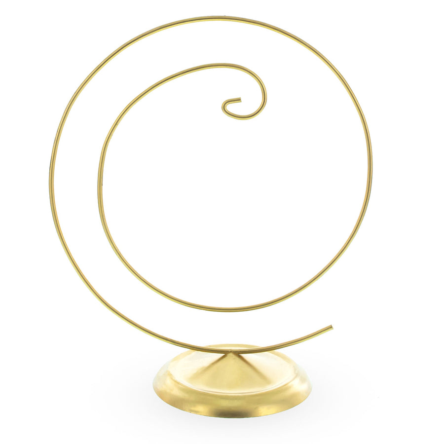 Art Deco Swirl Gold Metal Ornament Display Stand 10 Inches (Poland)