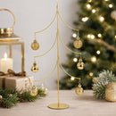 6-Arm Tiered Tree Gold Metal Ornament Display Stand 14 Inches (Poland)