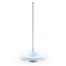 Upright Silver Metal Christmas Tree Topper Finial Stand Display Stand 7.2 Inches (Poland)