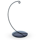 Solid Round Base Black Painted Metal Ornament Display Stand 7.8 Inches (Poland)